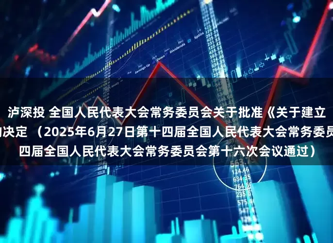 泸深投 全国人民代表大会常务委员会关于批准《关于建立国际调解院的公约》的决定 （2025年6月27日第十四届全国人民代表大会常务委员会第十六次会议通过）